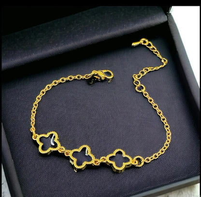 Gold plated chain bracelet